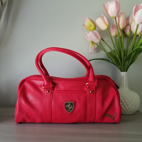 puma ferrari bag pink